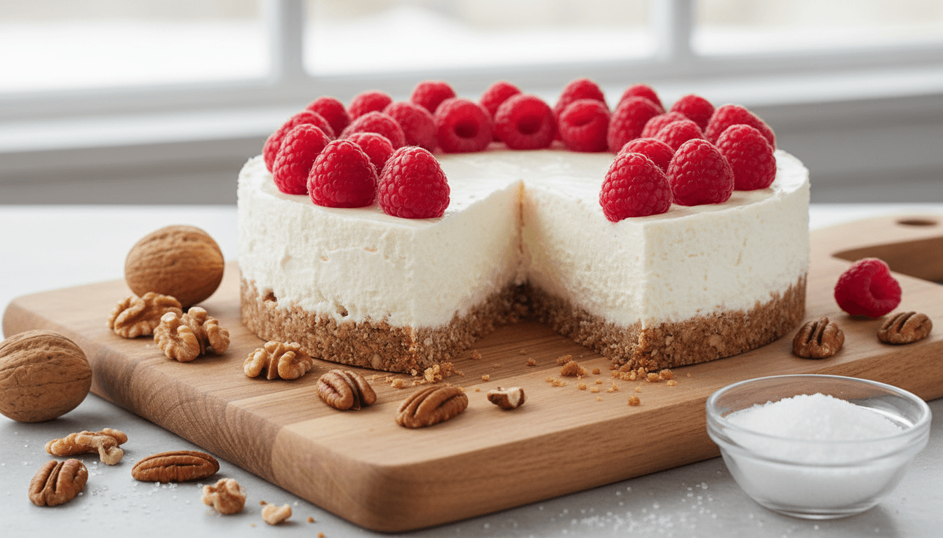 Keto sernik na zimno (bez pieczenia)