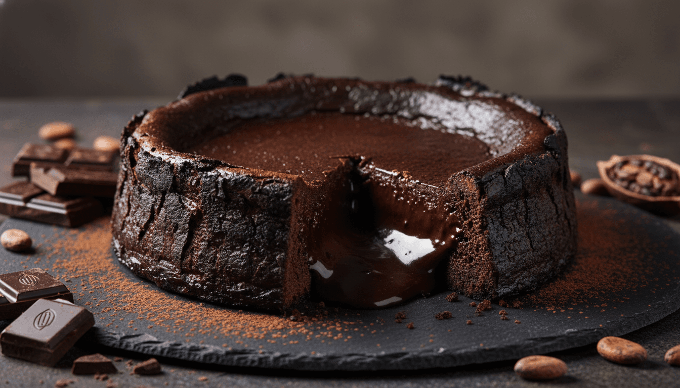 Sernik baskijski czekoladowy