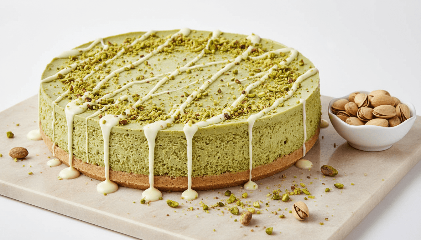 Sernik pistacjowy